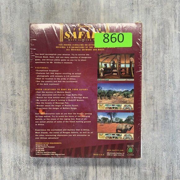 Browning African Safari Who's Hunting Who? 1998 PC Windows 95/98 CD Rom Game - Picture 7 of 10